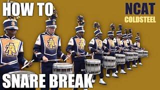 How to play Cold Steel drumline - North Carolina University 2022 snare parts