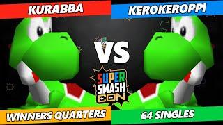 SSC 2023 - Kurabba (Red Yoshi) Vs. Kerokeroppi (Yoshi) Smash 64 Tournament