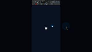 Animated Hamburger Menu Icon using HTML CSS & JS  | #shorts