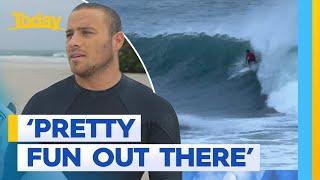 Surfers brave massive cyclone swell on Gold Coast | Today Show Australia