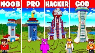 WIEŻA PSI PATROL NOOB vs PRO vs HACKER vs GOD w Minecraft!