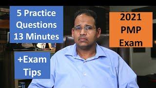 PMP 2021, 5 Practice Questions in 13 Minutes