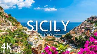 FLYING OVER SICILY (4K UHD) - Relaxing Music Along With Beautiful Nature Videos - 4K Video Ultra HD