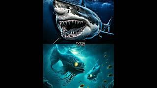 MEGALODON VS UGLY FISH, HIPPOCAMPUS, GIANT WARM#megalodon