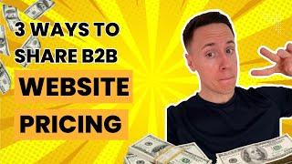 B2B Website Pricing Page Masterclass (With 3 Examples)