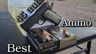 .45 auto +P Ammo Test (Speer Gold Dot VS Federal HST)