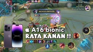 iPhone 14 Pro Mobile Legend Test Screen Recording 2025 |  16bionic RATA KANAN