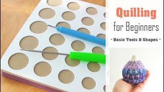 Quilling for Beginners | How to use a Quilling Board & Slotted Tool | Basic Coil Shape Tutorial