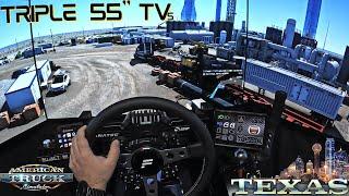 ATS | Texas DLC is here | Triple TVs | Fanatec CSL DD