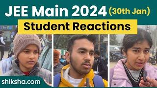 JEE Main 30 January 2024 Paper Analysis, Students Reaction, Difficulty Level