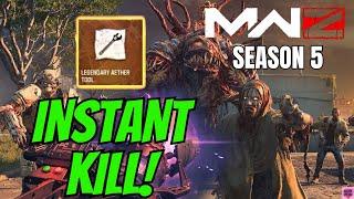 MWZ - USE THIS INSTANT KILL WEAPON FOR EASY BOSS KILLS AND EASY LOOT in MW3 ZOMBIES SEASON 5! (OP!)