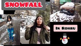 Snowfall in Rohru ️ // Shivani Kaushal #shivanikaushal