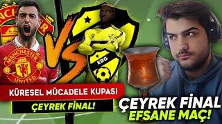 MANCHESTER UNİTED VS EBG  EFSANE MAÇ!  3 - 3 UZATMALAR  KÜRESEL KUPA ÇEYREK FİNAL! | DLS 23