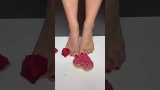 You can’t be my Valentine  #asmr #valentinesday #love #trampling #feet #food #sweet #donuts #fyp