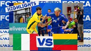 Highlights: Italia-Lituania 2-1 | Futsal | Amichevole