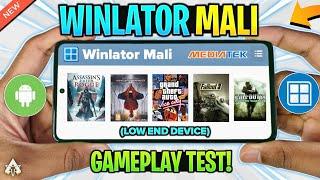 [NEW] WINLATOR MALI ANDROID GAMEPLAY TEST ON *LOW-END* DEVICE | WINDOWS EMULATOR