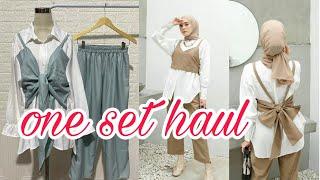 racun shopee one set kekinian | shopee haul one set