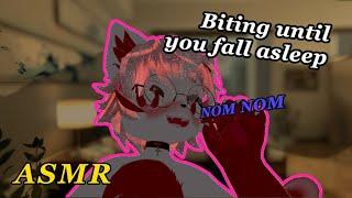 [FURRY ASMR] soft noms with Soothing Rain Sounds ️