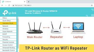 How to Use TP-Link Router as a WiFi Repeater [TL-WR841N]
