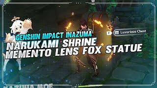 Narukami Shrine Memento Lens Fox Statue Free Luxurious Chest | GENSHIN IMPACT INAZUMA