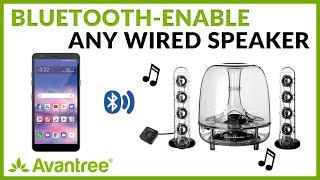 Connect your iPhone/Android Wirelessly to a Wired Speaker - Avantree TC417