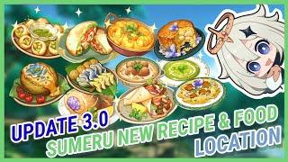 Sumeru New Food Recipe & Food Location - Update 3.0 | Genshin Impact