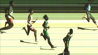 Botswana(39.32) 4x100m heat1 edges Zimbabwe(39.75) Mauritius African athletics championships 2022