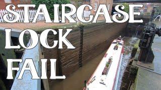 When Staircase Locks Go Wrong - Narrowboat Living - Episode 81