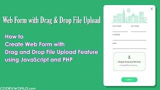 Create Web Form with Drag and Drop File Upload using JavaScript and PHP