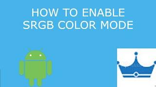 How to use sRGB colour mode on Android 10 #shorts