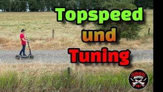 Ninebot MAX G2 im UNLOCK MODUS Topspeed Test mit GPS