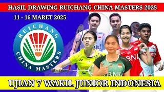   TERBARU !!! HASIL DRAWING BADMINTON RUCHANG CHINA MASTERS 2025 | JADWAL BADMINTON HARI INI