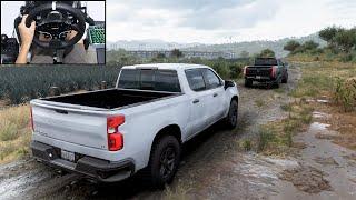 Chevrolet Silverado & Nissan Titan Truck - Forza Horizon 5 | Moza R5 gameplay