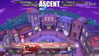 AS Weekly 4 - DualSaga (Greninja) vs Owen 2 (Cloud) - Winners Round 3 - SSB4