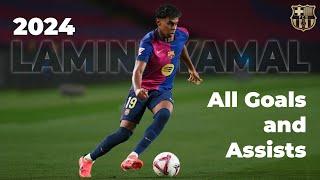 Lamine Yamal All Goals And Assists for FC Barcelona And Euros 2024 || Barcahd x Imagine football