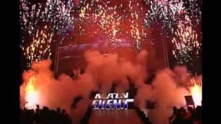 Intense WWE pyro display *HD*