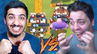 KİM DAHA PRO - Random Aynı Deste W/Harun Kılıç Clash Royale