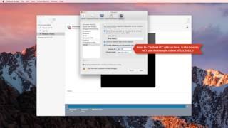 Virtual Network Setup in VMware Fusion 10