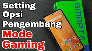 Cara setting opsi pengembang untuk mode gaming hp infinix smart 8 terbaru