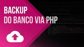 Backup do Banco de Dados MySQL via PHP e enviando ele por e-mail