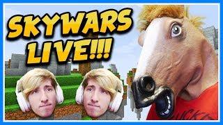 I'M A NOOB AT SKYWARS!!  Minecraft Hypixel SkyWars Live Stream (Minecraft SkyWars)