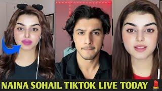 नैनाको फेस हेर्नु लाइक को भयो आज | naina sohail tiktok live today | naina sohail live !