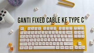 TUTORIAL GANTI KABLE KEYBOARD KE TYPE C || GAMEN TITAN II