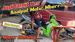 TES KNALPOT MATIC MBERR GLEDEK KE JUPITER Z // AUTO MBERR GLEDEK APA TIDAK