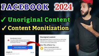 Facebook Unoriginal content | Facebook content monetization policies| Facebook unoriginal content