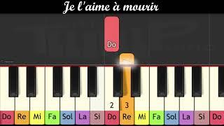 Apprendre au piano très facile "Je l'aime à mourir" de Francis Cabrel (pour grands débutants)