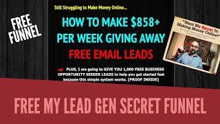 FREE My Lead Gen Secret Affiliate Funnel that Converts