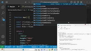 React.js Project to Build Visual Studio Realtime Code Editor With Monaco Syntax Highlighter Library