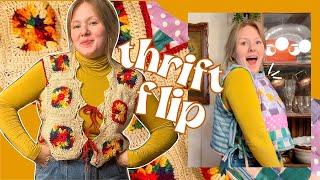 THRIFT FLIP | making my dream vests! diy clothing transformations from thrifted bedding | WELL-LOVED