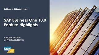 What's New in SAP Business One - Version 10